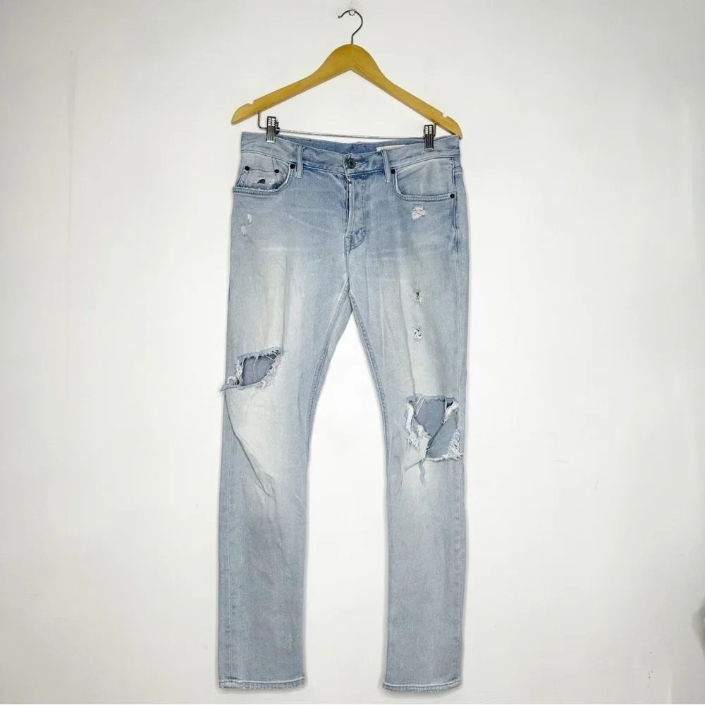 All Saints Men’s Rex Slim Fit Soft Stretch Distressed Jeans Size 30